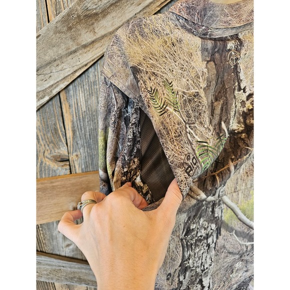 Women Magellan camo packable Vented roll tab sleeve hunting top XL - Picture 4 of 9